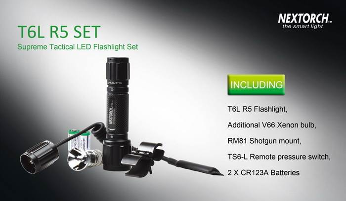 Фонарь Nextorch T6L R5 Set (Крепление На Ружье
