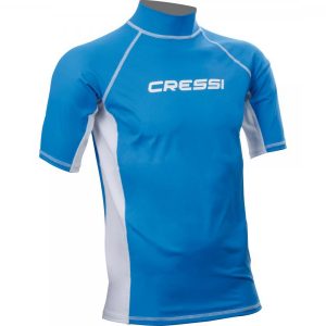 Футболка Из Лайкры С Коротким Рукавом Rash Guard Детская. Синяя