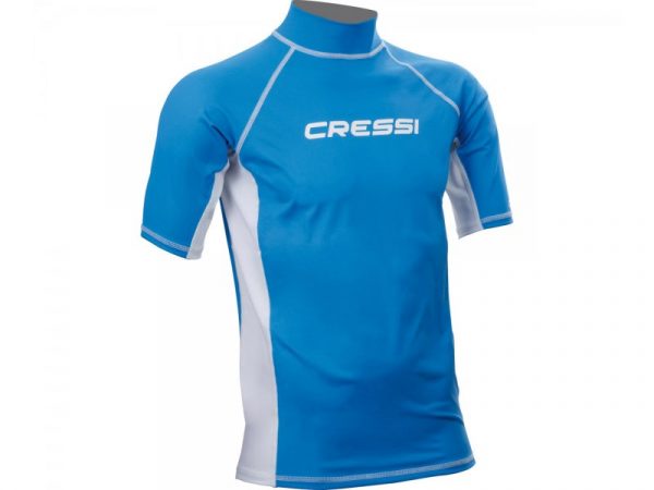 Футболка Из Лайкры С Коротким Рукавом Rash Guard Детская. Синяя