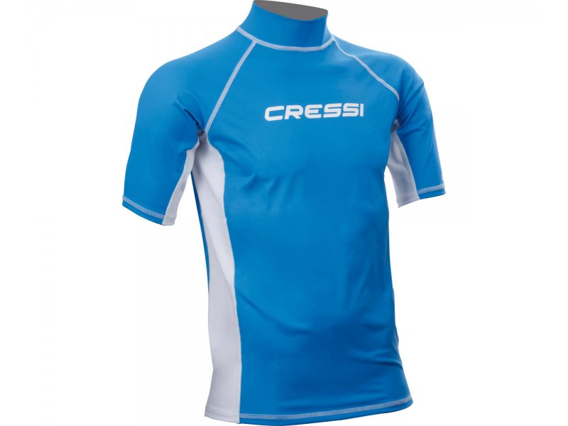 Футболка Из Лайкры С Коротким Рукавом Rash Guard Детская. Синяя