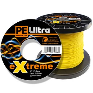 Линь Для Гарпуна Aqua Pe Ultra Extreme D1.3Мм Желтый