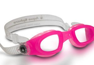 Очки Для Плавания Aquasphere Moby Kid New Прозрачные Линзы Pink/white Buckles