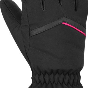 Перчатки Reusch Marisa Black/white/pink Glo