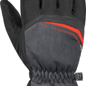 Перчатки Reusch Snow King Black/black Melange/fire Red