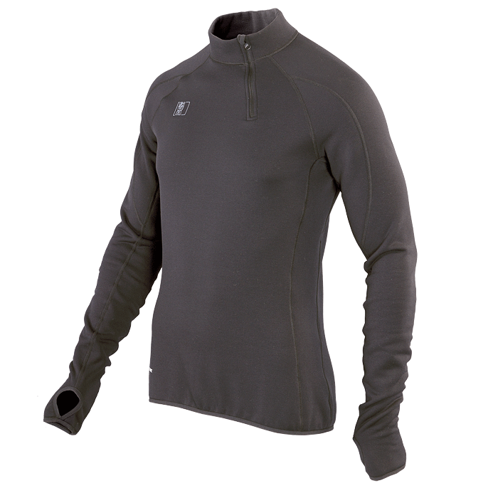 Термобелье Майка Сивера Сноуи С Воротником И Полуперчаткой Мужская Черная