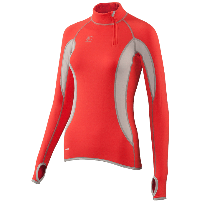 Термобелье Майка Сивера Сноуи С Воротником И Полуперчаткой Женская Кармин/облако