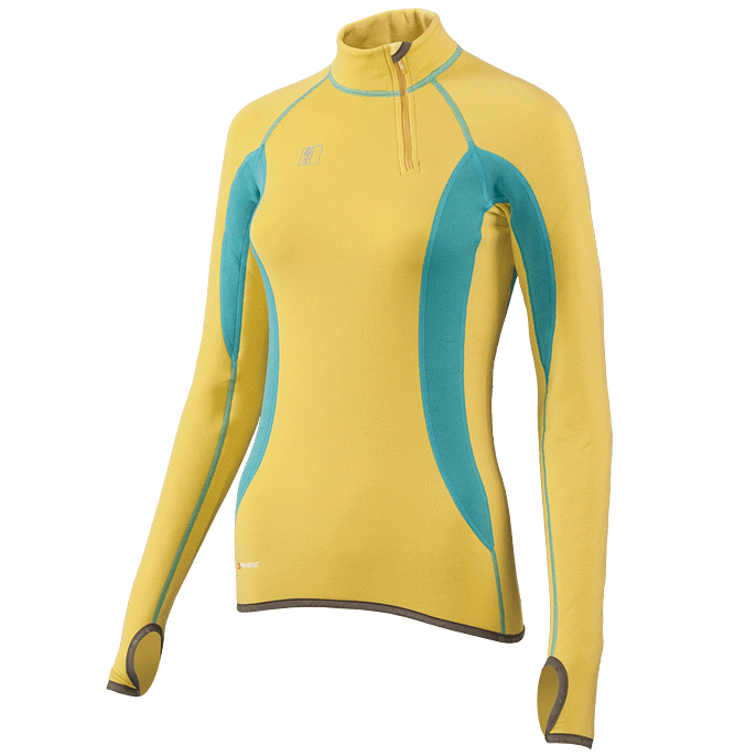 Термобелье Майка Сивера Сноуи С Воротником И Полуперчаткой Женская Лайм/бриз