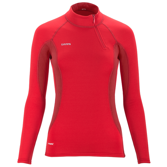 Термобелье Майка Сивера Сноуи В(Ж) С Воротником Женская Рубин/гранат