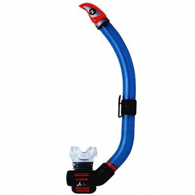 Трубка Подводная Technisub Air Dry С Клапаном (Черный Силикон) Blue